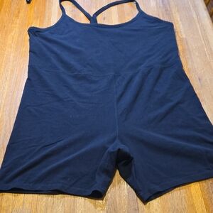 Old Navy Active Powerchill Go-Dry Women 3XL Black Shorts Jumpsuit Romper